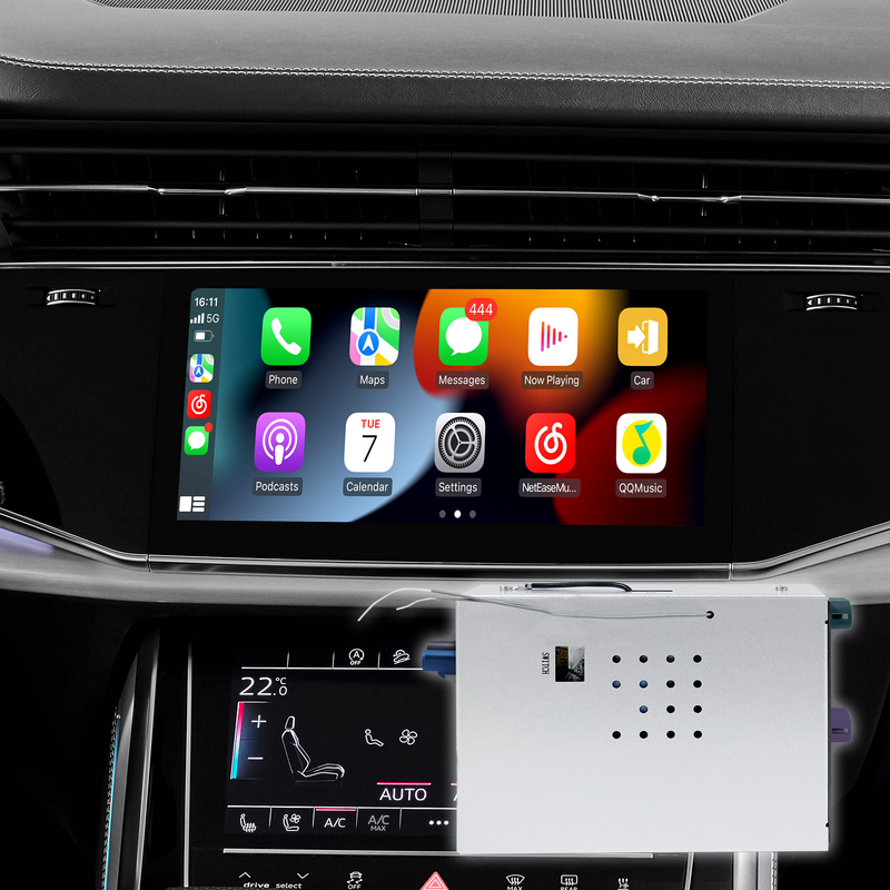 Best Wireless CarPlay Adapter for Audi Q7 SQ7 RSQ7 4M MIB2P MIB3 Android Auto IPhone Screen Mirror Full Screen,Android 13 Navigation Netflix Spotify Prime Video Reddit Twitch Waze Games 