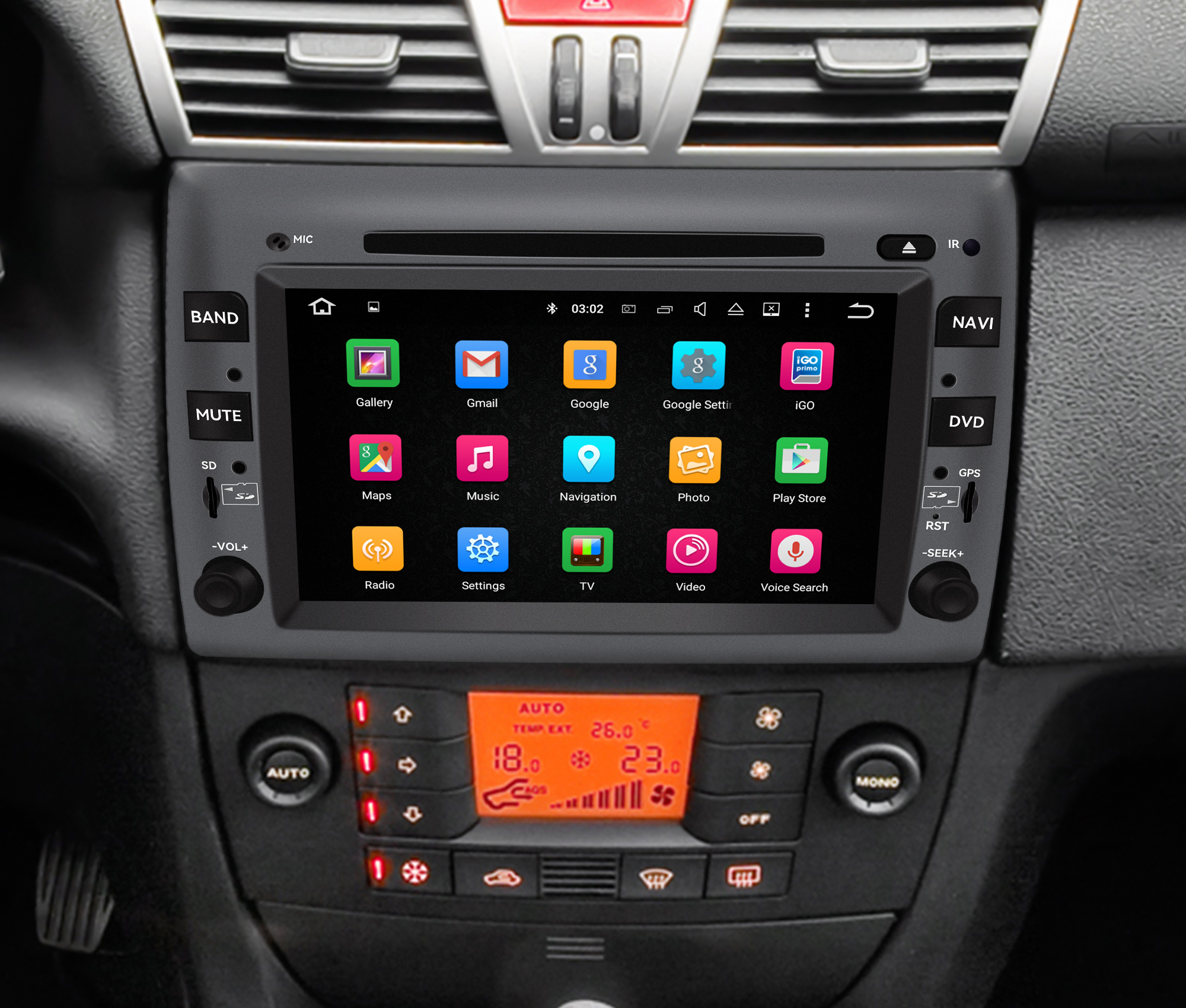 hla-8807 Fiat Stilo Stereo Upgrade android auto