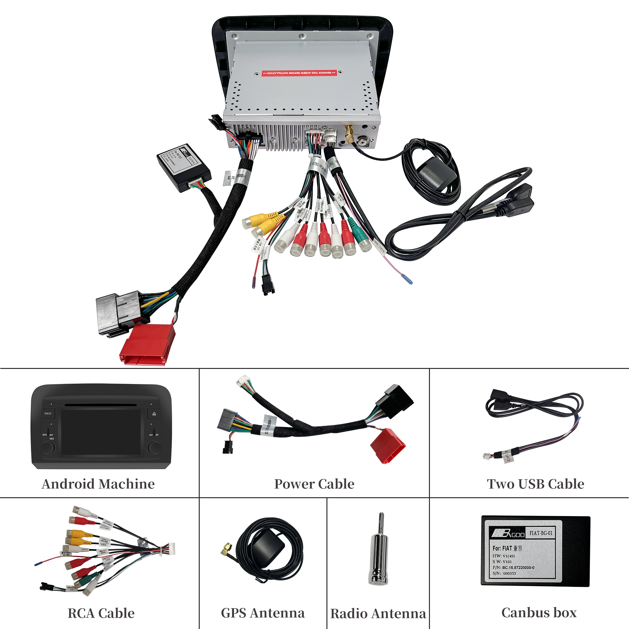 Fiat Croma Stereo Radio Upgrade Fit 6.2 Inch Touch Screen Autoradio Wireless Apple CarPlay Android Auto Navigation DVD Android 13 Apps Netflix Spotify Prime Video Disney+ Hulu Twitch Paramount+