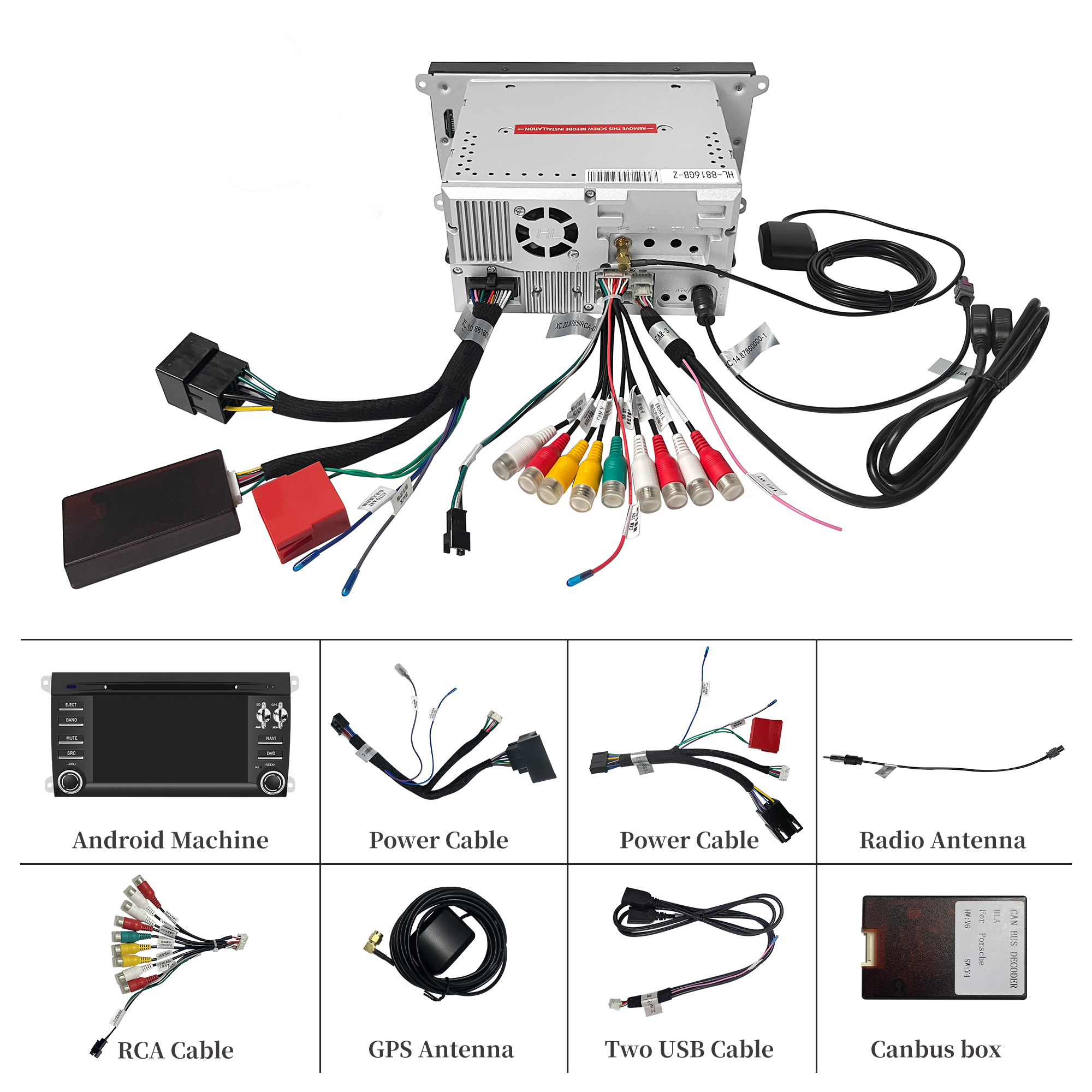 Porsche Cayenne Stereo Upgrade accessories hla-8816