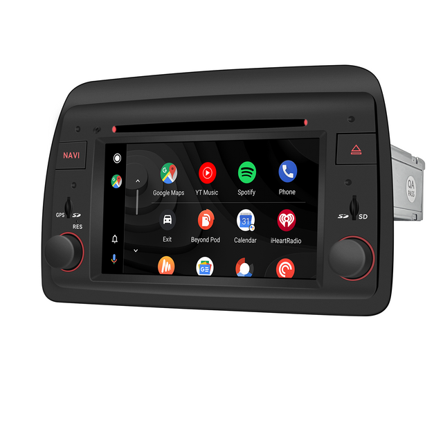 Fiat Panda Stereo Upgrade Fit 6.2 inch Touch Screen Autoradio Wireless Apple CarPlay Android Auto Radio Navigation DVD Android 13 Apps Netflix Spotify TikTok Facebook YouTube WhatsApp Instagram