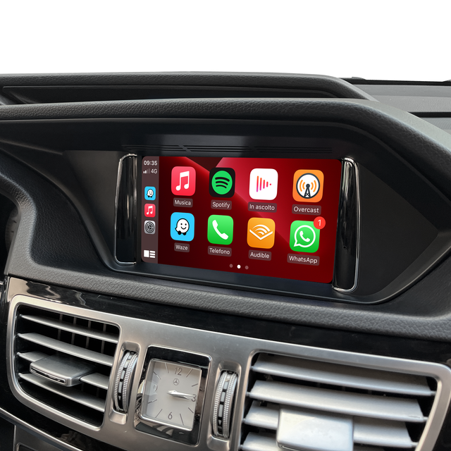 Mercedes-Benz E-Class W212 S212 NTG4.5/4.7 Wireless CarPlay Android Auto Retrofit Kit 7 inch Touch Screen Android 14 Naivgation Netflix YouTube Spotify TikTok Reddit Backup Cameras 360 Camera