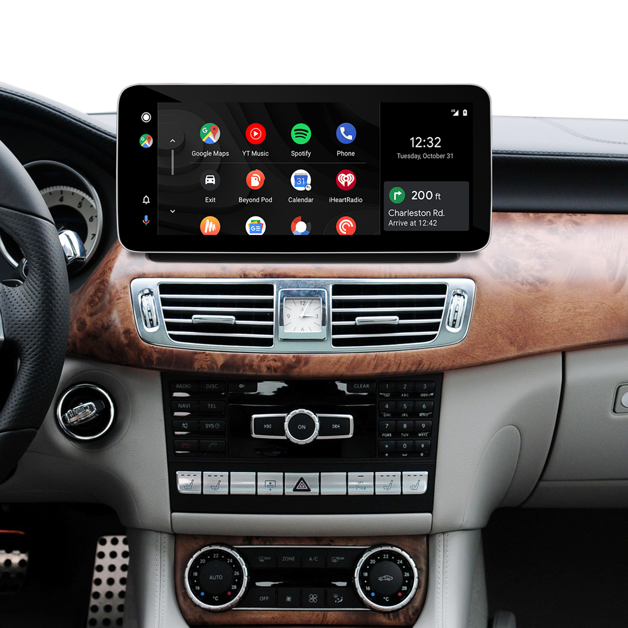 android auto hualingan hla-1010 hla-1210 Mercedes CLS W218 X218