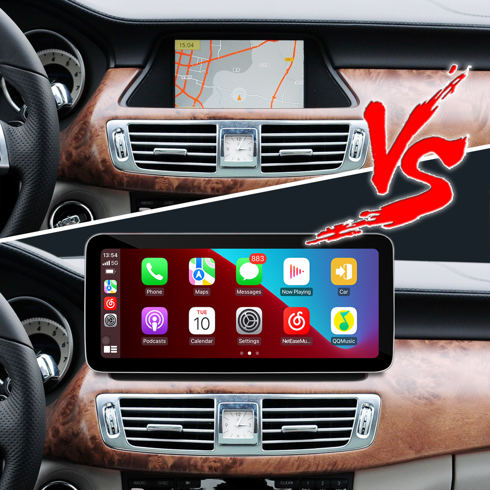 hualingan hla-1010 hla-1210 Mercedes CLS W218 X218 android pk