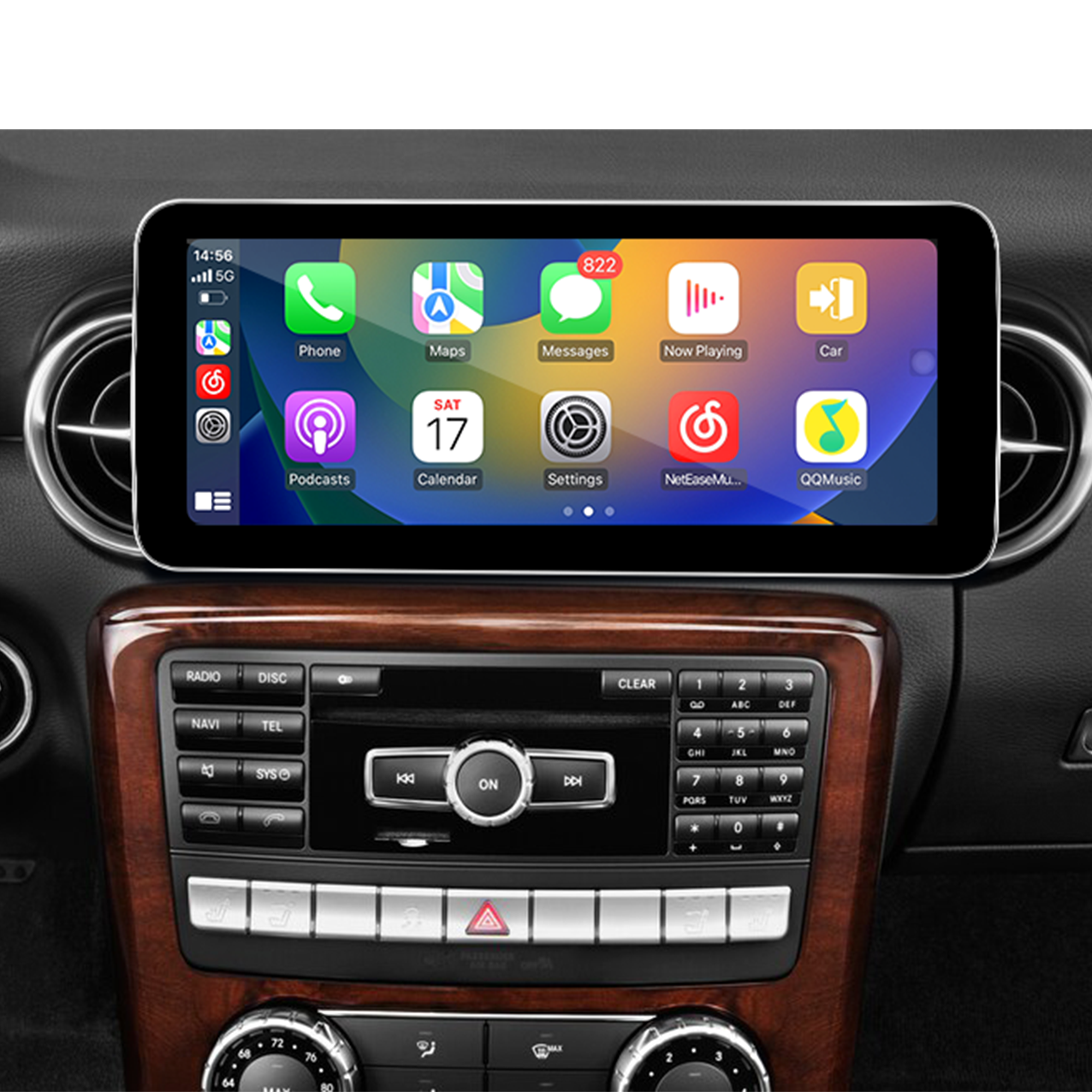 apple carplay Hualingan hla-1058 Mercedes-Benz SLS AMG C197 R197