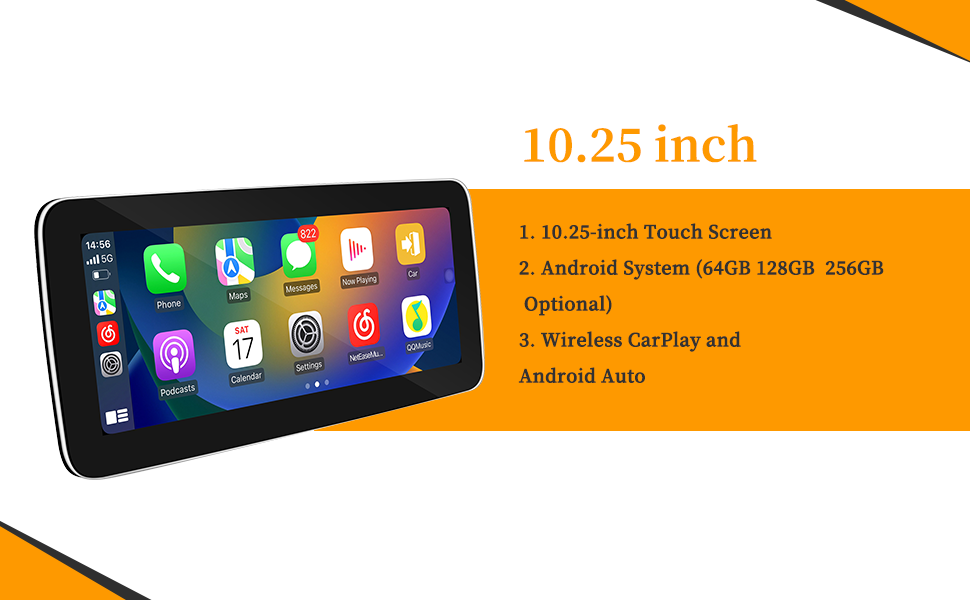 10.25 android screen Hualingan hla-1058 Mercedes-Benz SLS AMG C197 R197
