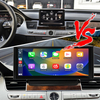 Apple CarPlay Audi A8 D4 Upgrade 12.3 Touch Screen Wireless Android Auto Full Screen Mirroring App Split Screen Netflix YouTube TV Spotify Via Wi-Fi and USB Navigation Google Maps Vehicle Cameras 