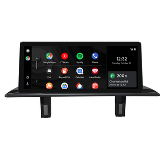 BMW 1 Series Android Auto Upgrade 12.3 Android Screen, for CCC E81 E82 E87 E88 Radio, Add Wireless Apple CarPlay,Split Screen Mirroring,Wi-Fi,4G,Music, Navigation,Vehicle Cameras,Netflix Spotify 