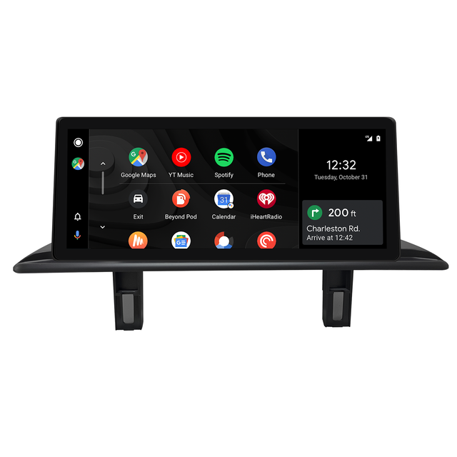 BMW 1 Series Android Auto Upgrade 12.3 Android Screen, for CCC E81 E82 E87 E88 Radio, Add Wireless Apple CarPlay,Split Screen Mirroring,Wi-Fi,4G,Music, Navigation,Vehicle Cameras,Netflix Spotify 