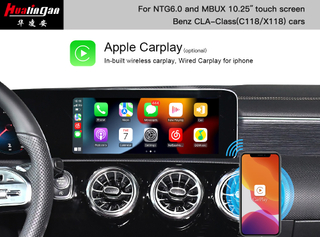 Hualingan Android 13 Ai Box,for Mercedes CLA C118 X118 10.25 MBUX Screen,Magic Box,8+256GB,Wired To Wireless CarPlay and Android Auto,Car Video Netflix,YouTube,Hulu,Spotify,Games