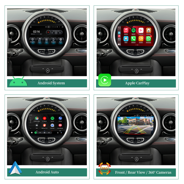 HL-8835GB Mini Cooper Car Radio For BMW Roadster R59 Head Unit Upgrade 8"TouchScreen Android Auto Spotify Apple CarPlay GPS Navi RDS BT DVD