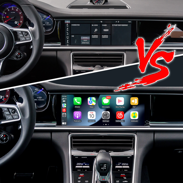 Wireless CarPlay Android Auto Adapter for Porsche Panamera 971 PCM 4.1 (2017-2021) | Stream YouTube,Netflix,Spotify on 12.3 Car Screen | Plug & Play iPhone Android Mirroring Upgrade,Google Maps