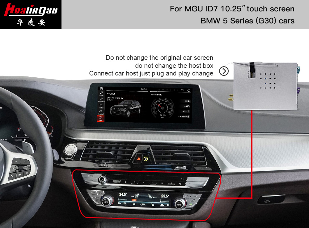 BMW 5 Series G30 MGU Apple CarPlay Android AI BOX CarPlay AI BOX Fullscreen Mirroring