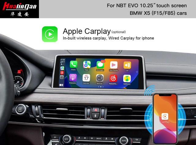 Android 12 Car Ai BOX BMW X5 F15 Apple CarPlay BMW X5M F86 NBT EVO Android Auto 