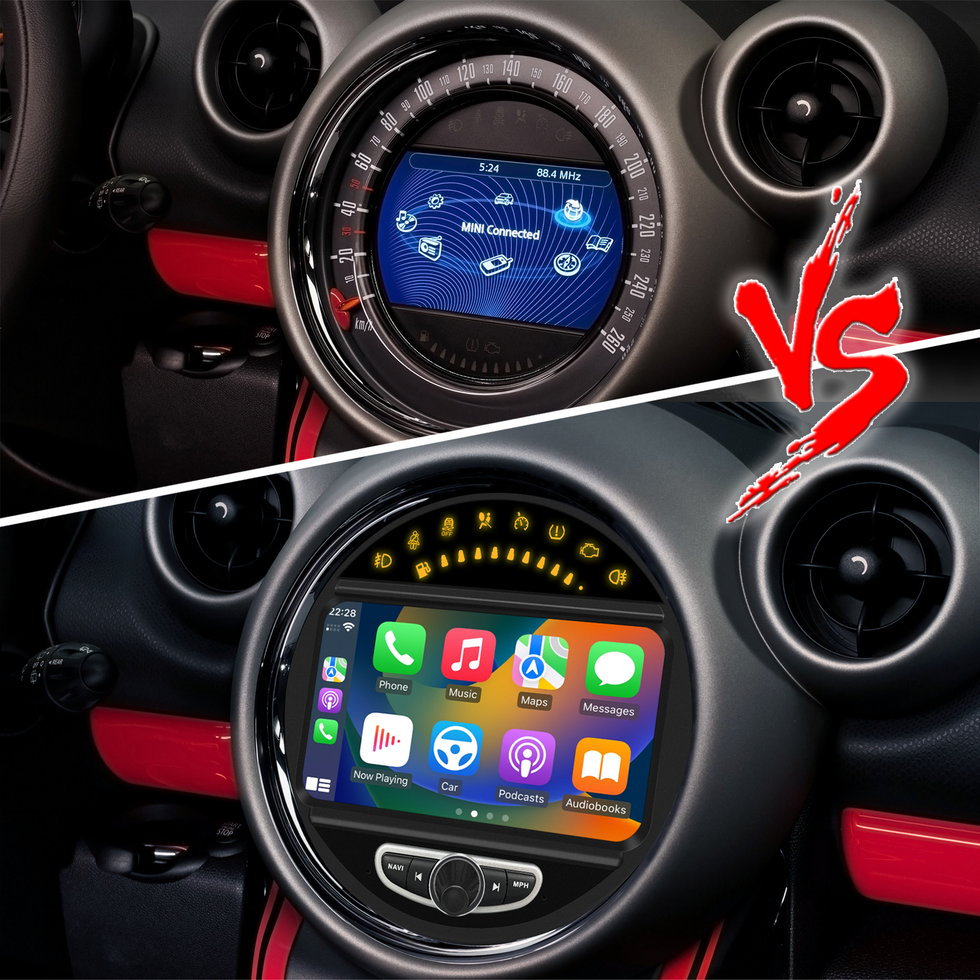 Hualingan HL-8835-1 mini cooper touch screen upgrade