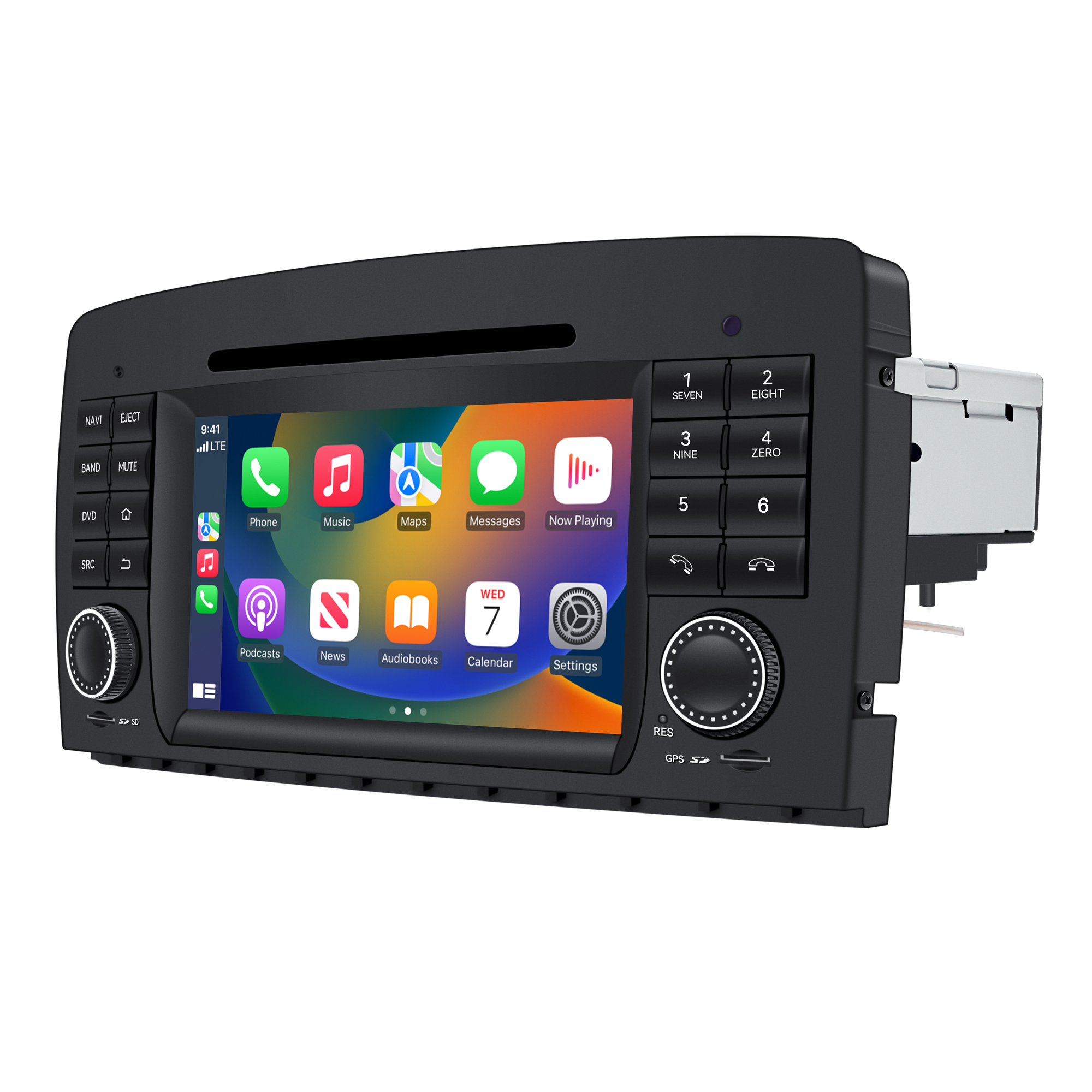 Mercedes W251 Radio R280 R300 R320 R350 R500 R63 Double Din Stereo Kit Upgrade 7 Inch TouchScreen Apple CarPlay Android Auto Mirror Link Android 13 GPS Navigation DVD Supports Install Backup Cameras