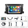 Smart Fortwo W451 Forfour W454 Radio Replacement 7 inch Aftermarket Head Unit Navigation Upgrade Wireless CarPlay Android Auto Full Screen Mirroring Backup Camera BT WiFi DVD Netflix Spotify TikTok