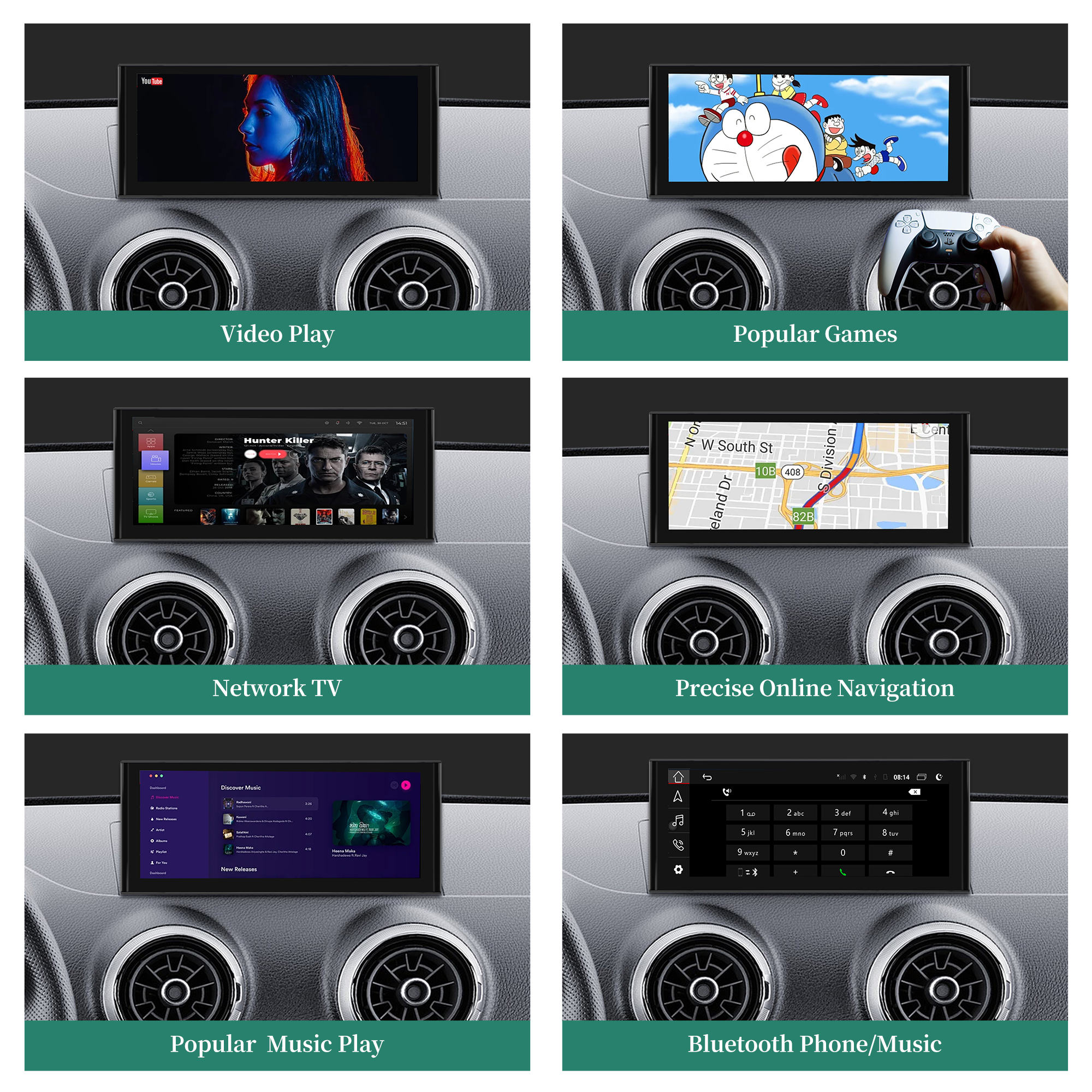 hualingan hla-1066 Audi A3 S3 RS3 8V autoradio android apps