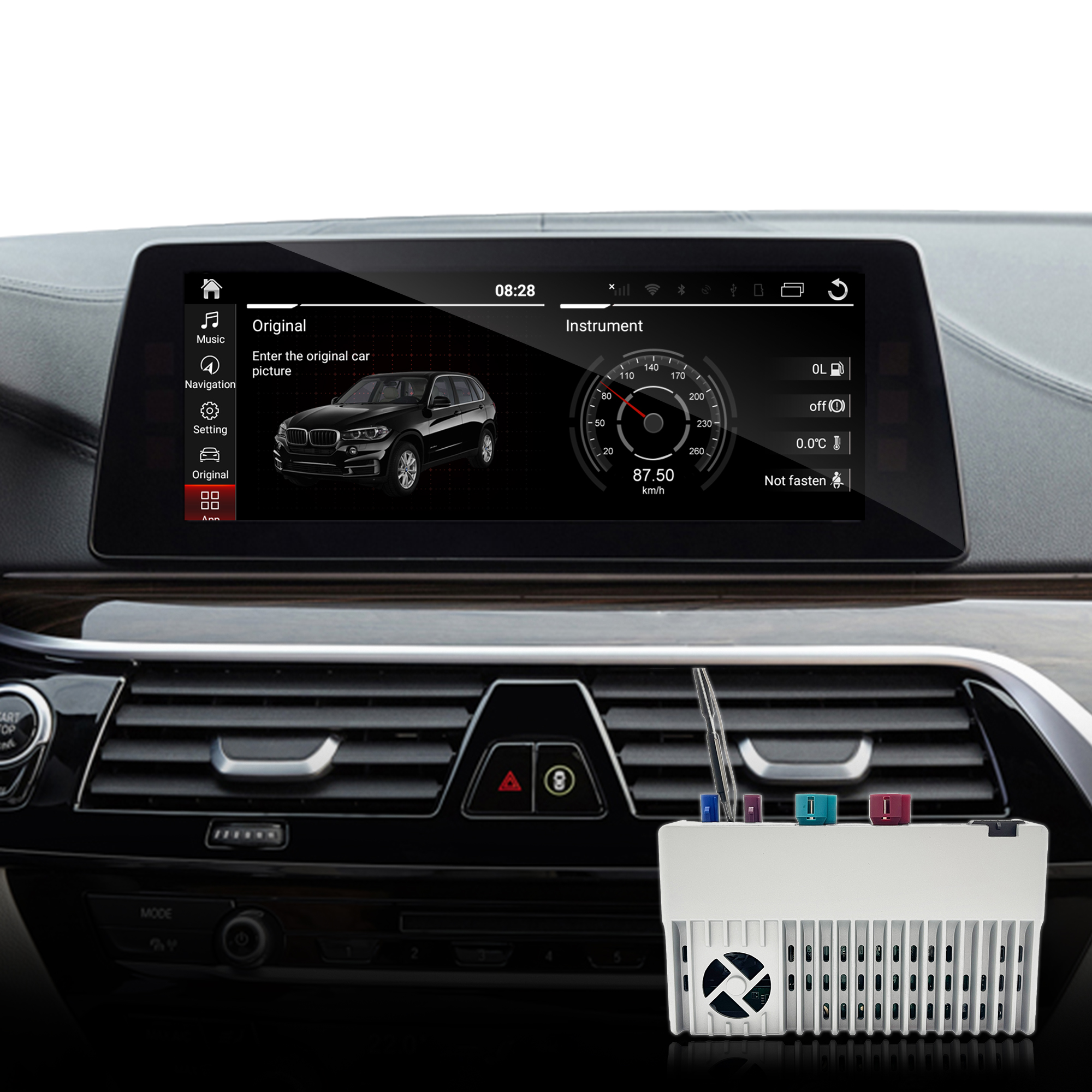 Hualingan CarPlay Adapter for BMW 5 Series M5 NBT EVO iD6 G30 G31 G38 Wireless CarPlay Android Auto Screen Mirror 8.8/10.25 iDrive Screen Android Apps Navigation Google Maps Spotify Netflix Telegram