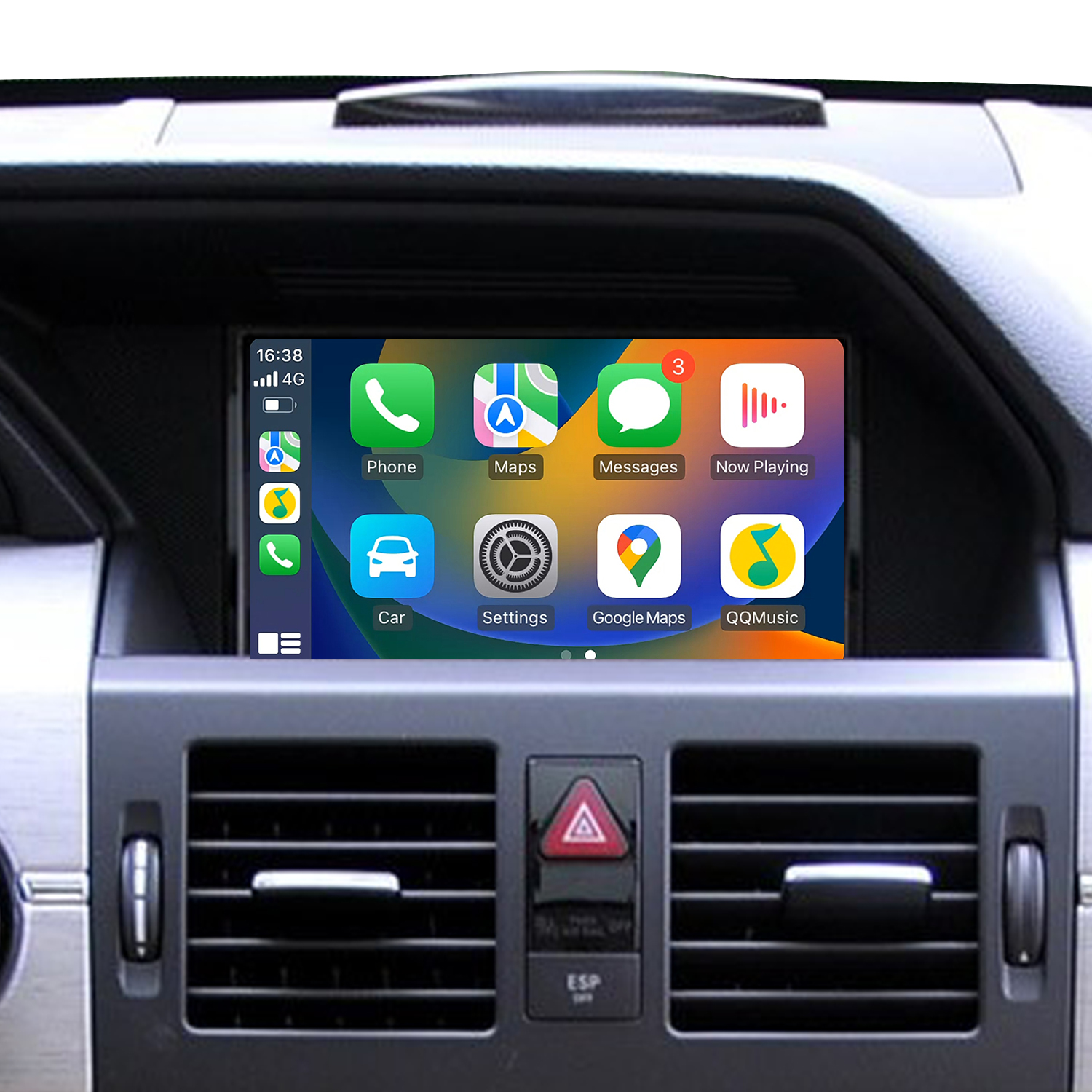 Hualingan 7.0-inch Touch Screen CarPlay for Mercedes NTG 4.5 GLK X204 Wireless Apple CarPlay Android Auto Mirror Android Apps Navigation Waze Netflix Spotify Twitter YouTube TV TikTok Backup Cameras