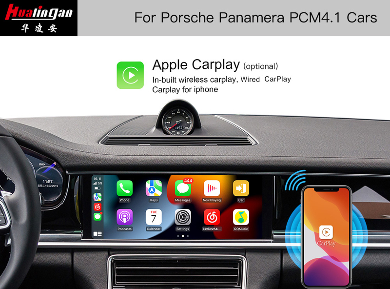 Apple CarPlay Porsche Panamera (971) PCM 4.1 Screen Upgrade Android Auto Mirroring Naviagtion System Video in Motion Wi-Fi 4G 