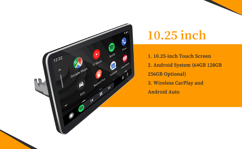 10.25 Apple CarPlay Mercedes W205 X253 W447 W470 NTG 5.1/ 5.2 Android Auto Wireless Mirroring Full ScreenAndroid Apps Navigation Google Maps Netflix YouTube TV Spotify Vehicle Cameras Bluetooth