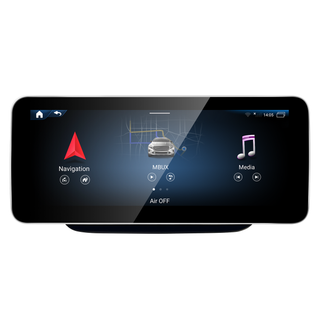 Mercedes GLA class 12.3 Screen Upgrade X156 NTG 4.5/4.7 Wireless Apple CarPlay Android Auto Vehicle Cameras Android Screen Mirroring Apps Watch TV Games Music Movies Spotify Navigation Google Maps