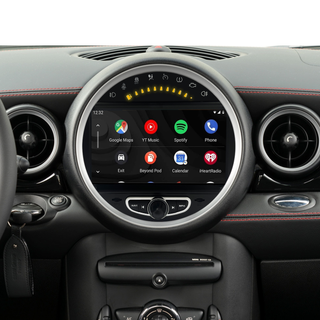 6.5 Mini Cooper CIC R58 Apple CarPlay Upgrade 8-inch Android Touch Screen Wireless Android Auto YouTube Navigation Vehicle Cameras Download Android Apps Games Music Movies Receive Calls Via Bluetooth