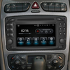 Mercedes ML Class W163 Radio Upgrade 6.2 Touch Screen Add Wireless Apple CarPlay Android Auto Android System GPS Navigation Google Maps Vehicle Cameras Bluetooth Calls AM FM DVD Spotify Facebook