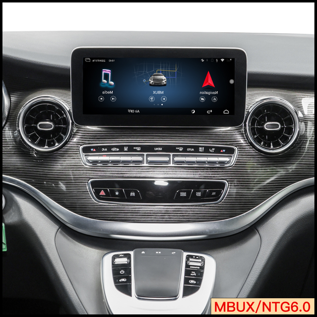 Hualingan Multimedia Video Box,for Mercedes EQV W447 MBUX Screen Android 13 Wired to Wireless CarPlay,LVDS Adapter Mirroring is Full Screen,Compatible Car With Or Without Wired CarPlay