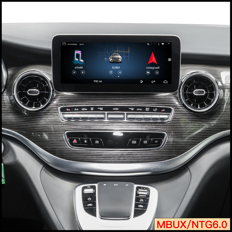 Hualingan Multimedia Video Box,for Mercedes EQV W447 MBUX Screen Android 13 Wired to Wireless CarPlay,LVDS Adapter Mirroring is Full Screen,Compatible Car With Or Without Wired CarPlay