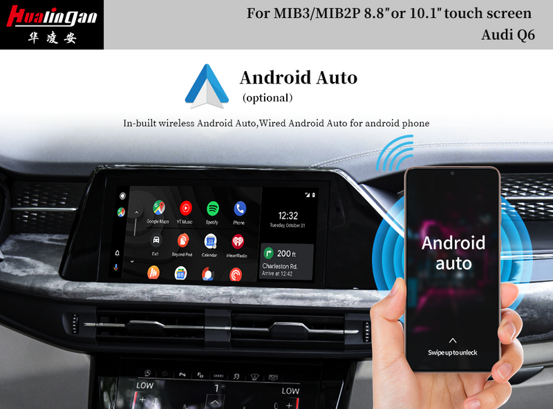 Carplay Ai BOX Android 11 Audi Q6 MIB2 Wireless Apple Carplay Android