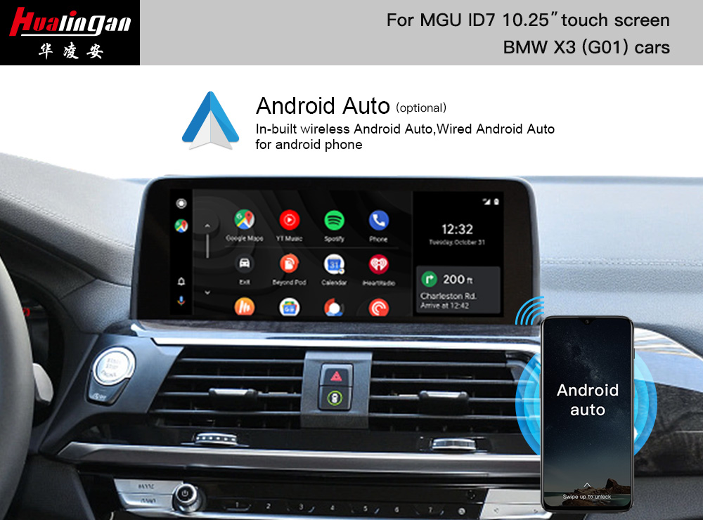 BMW X3 G01 CarPlay AI BOX Apple CarPlay Retrofit iDrive 7.0 Android 12 Car Ai BOX