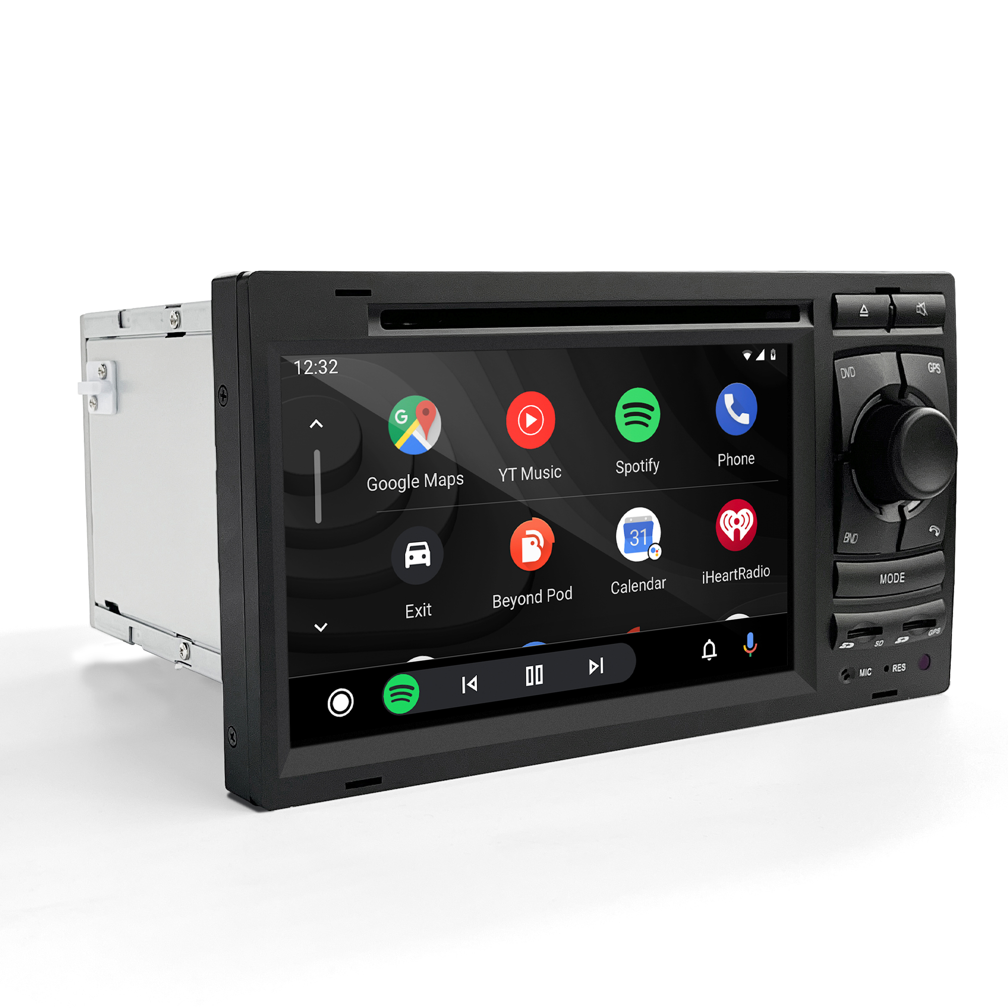 2Din 7"Car Radio Stereo Head Unit for Lamborghini Gallardo with Android 13 Apple CarPlay Android Auto Spotify FM RDS BT GPS Navi MP3 Player 