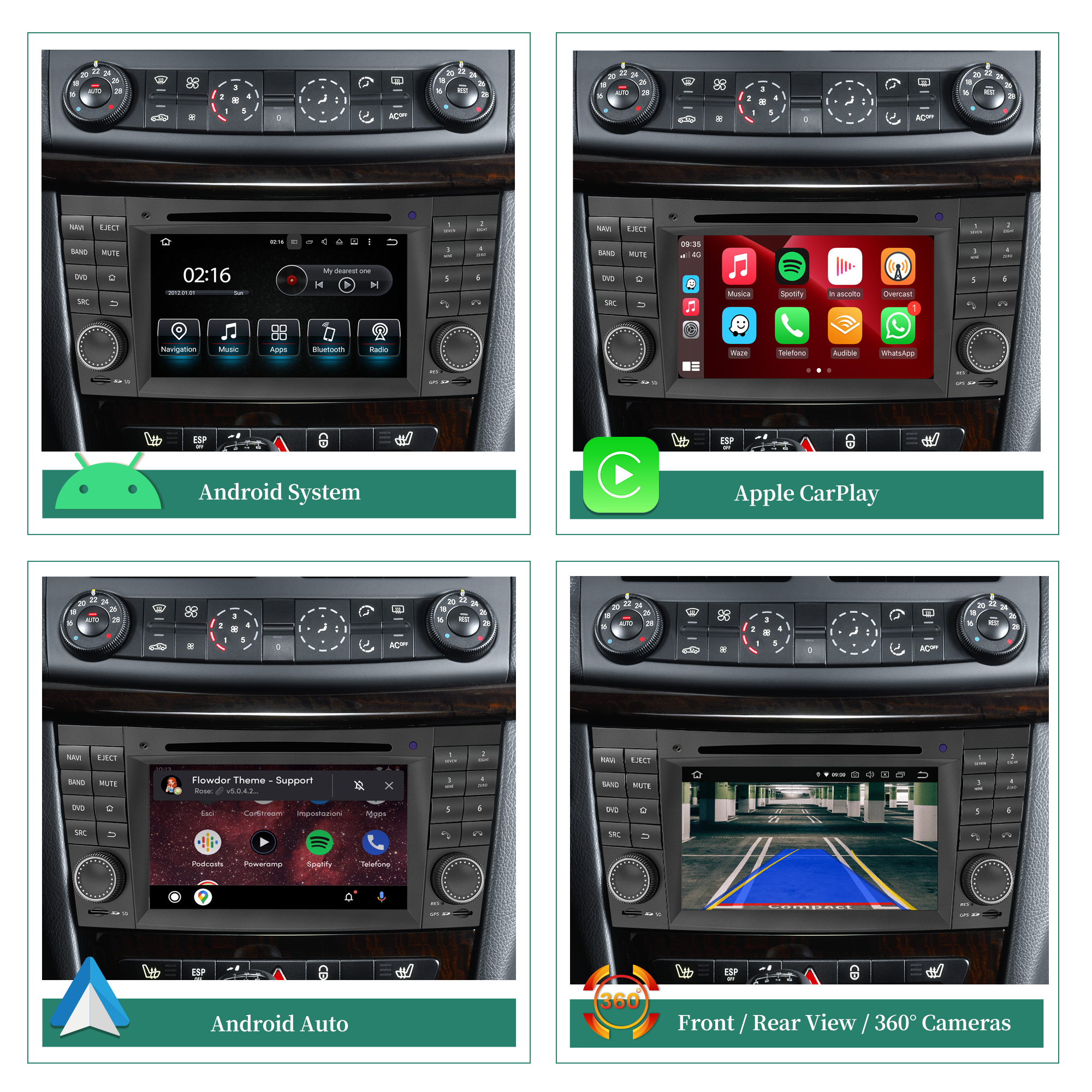 HL-8797 Radio W211 W219 C219 W463 W209 C209 Android for Mercedes E-G-CLS-CLK Class carplay android auto