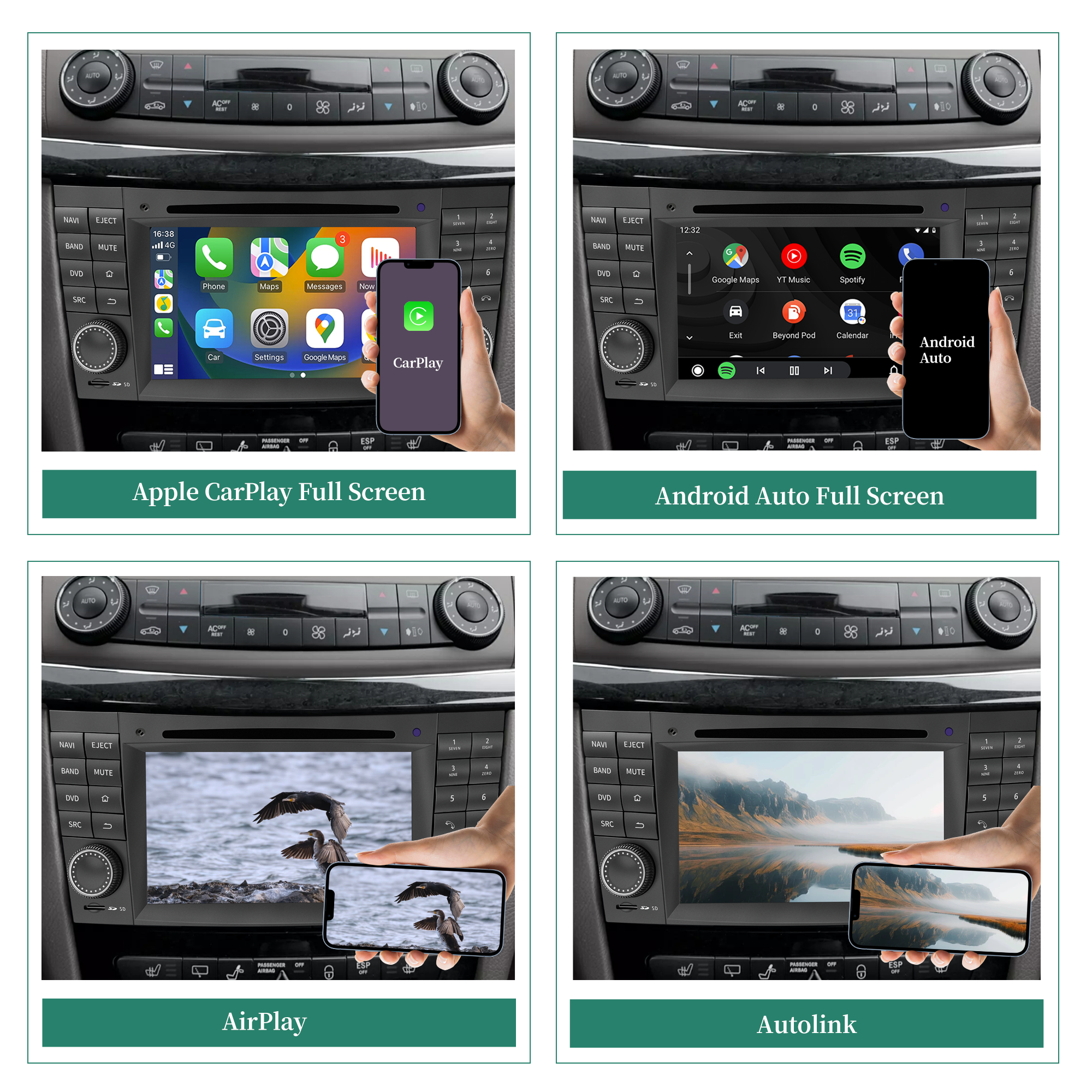 Radio W211 W219 C219 W463 W209 C209 Android for Mercedes E-G-CLS-CLK Class Screen mirror