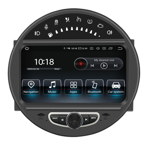 8 Inch Mini Cooper Touch Screen Upgrade CIC System 6.5 Inch R55 R56 R57 R58 R59 R60 R61 Radio Android 13 Wireless Apple CarPlay Android Auto Mirror Phone To Car Screen Backup Cameras Wifi 4G