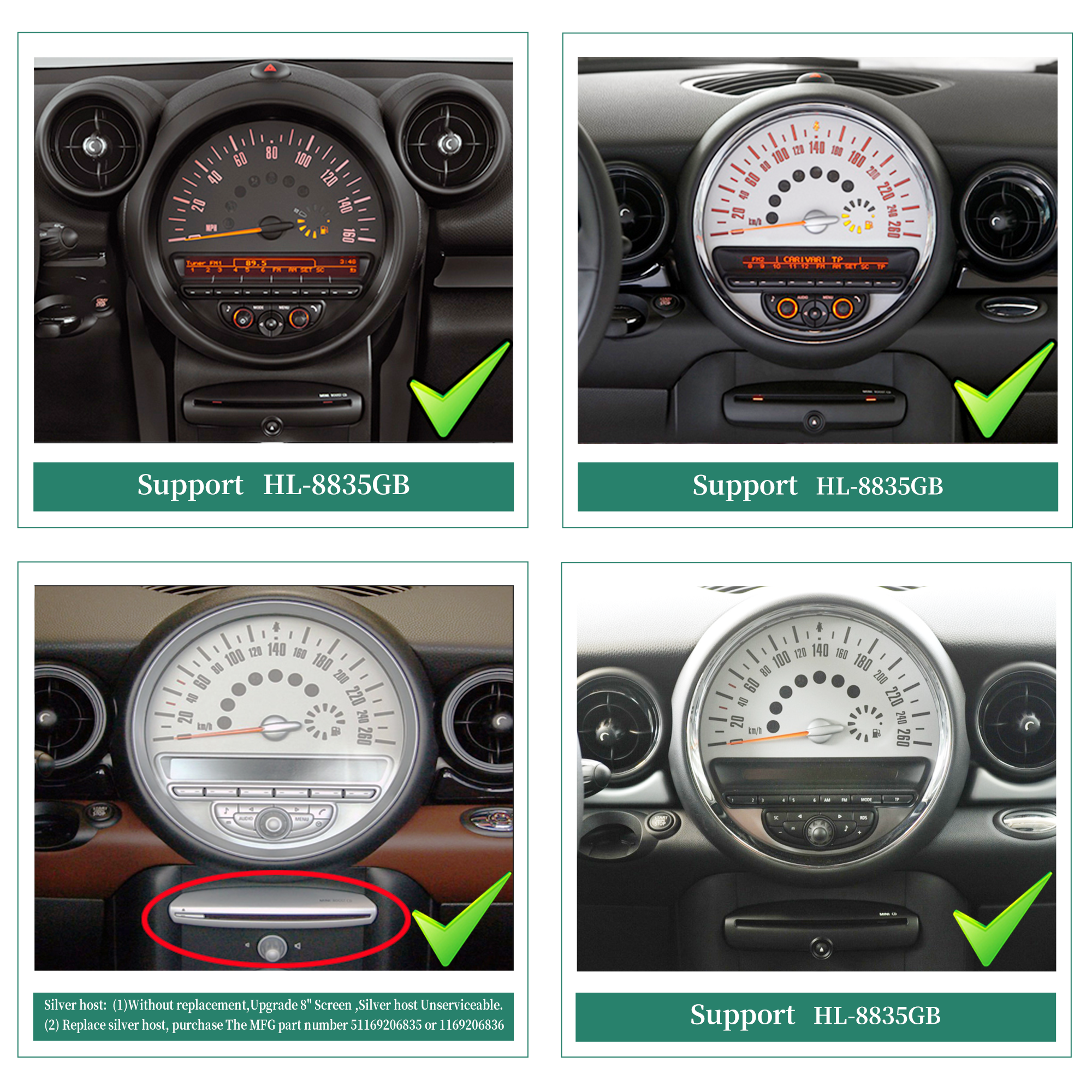 Mini Cooper Android Auto Apple CarPlay for One JCW R55 R56 R57 R58 R59 R60 R61 8