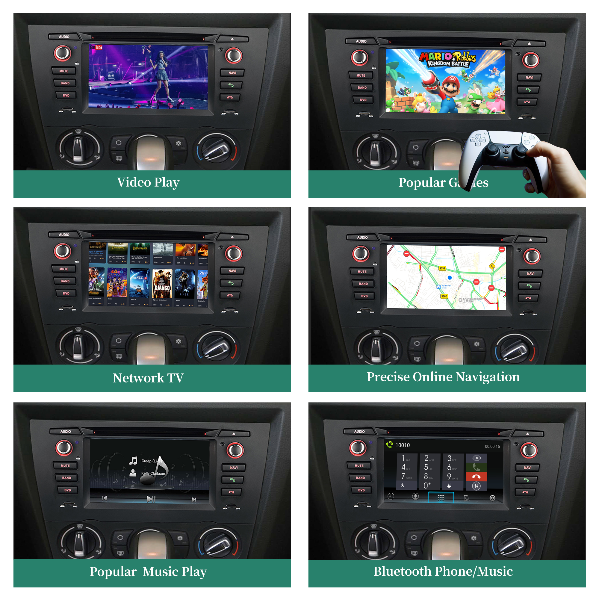 hualingan hla-8819 BMW E90 Radio E91 E92 E93 3 Series video