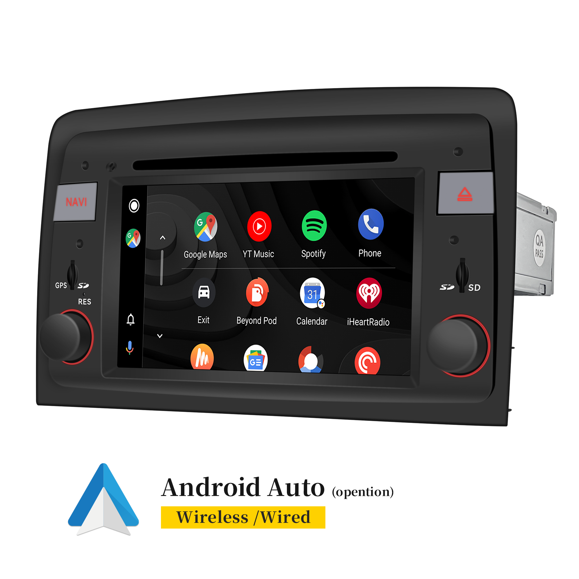 hualingan hla-8718 Fiat Idea Lancia Musa Radio Android Auto