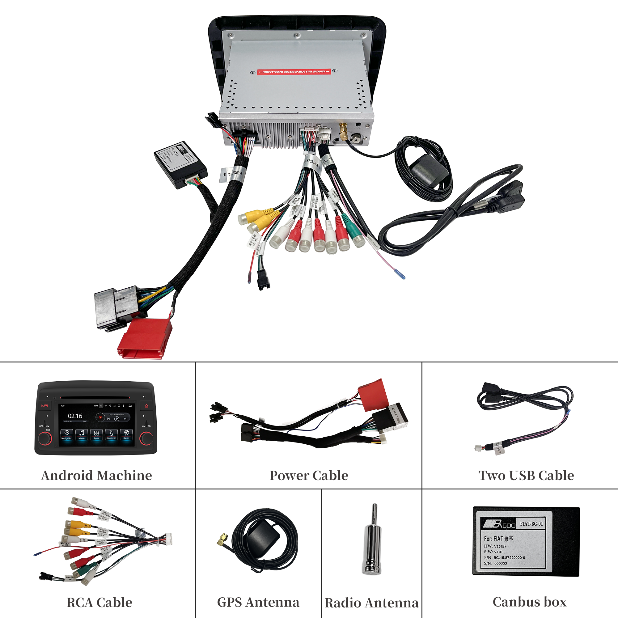 hualingan hla-8722 Fiat Panda Stereo Upgrade Fit android 13 accessorise