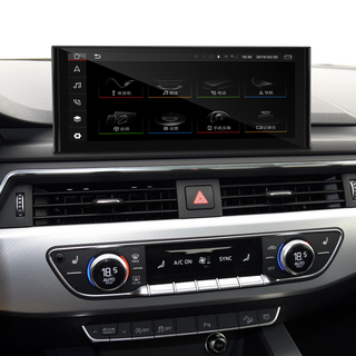 Audi MIB2 A5 S5 RS5 F5 Android Auto Apple CarPlay 10.25 Touch Screen Upgrade Android 13 Apps Netflix Spotify Games TikTok Pluto TV Disney+ Paramotunt+ Navigation WiFi 