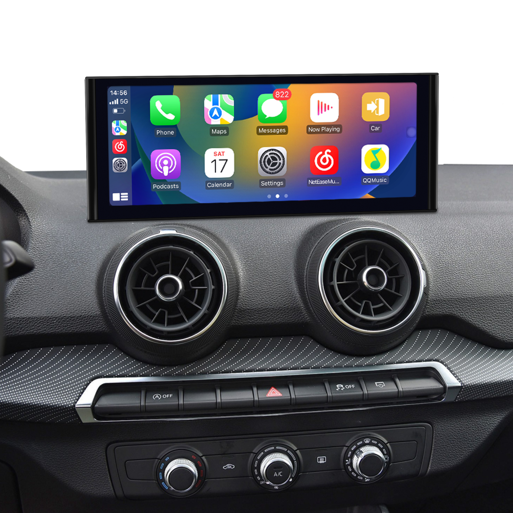 hualingan hla-1062 1262 Audi Q2 MIB2 apple carplay