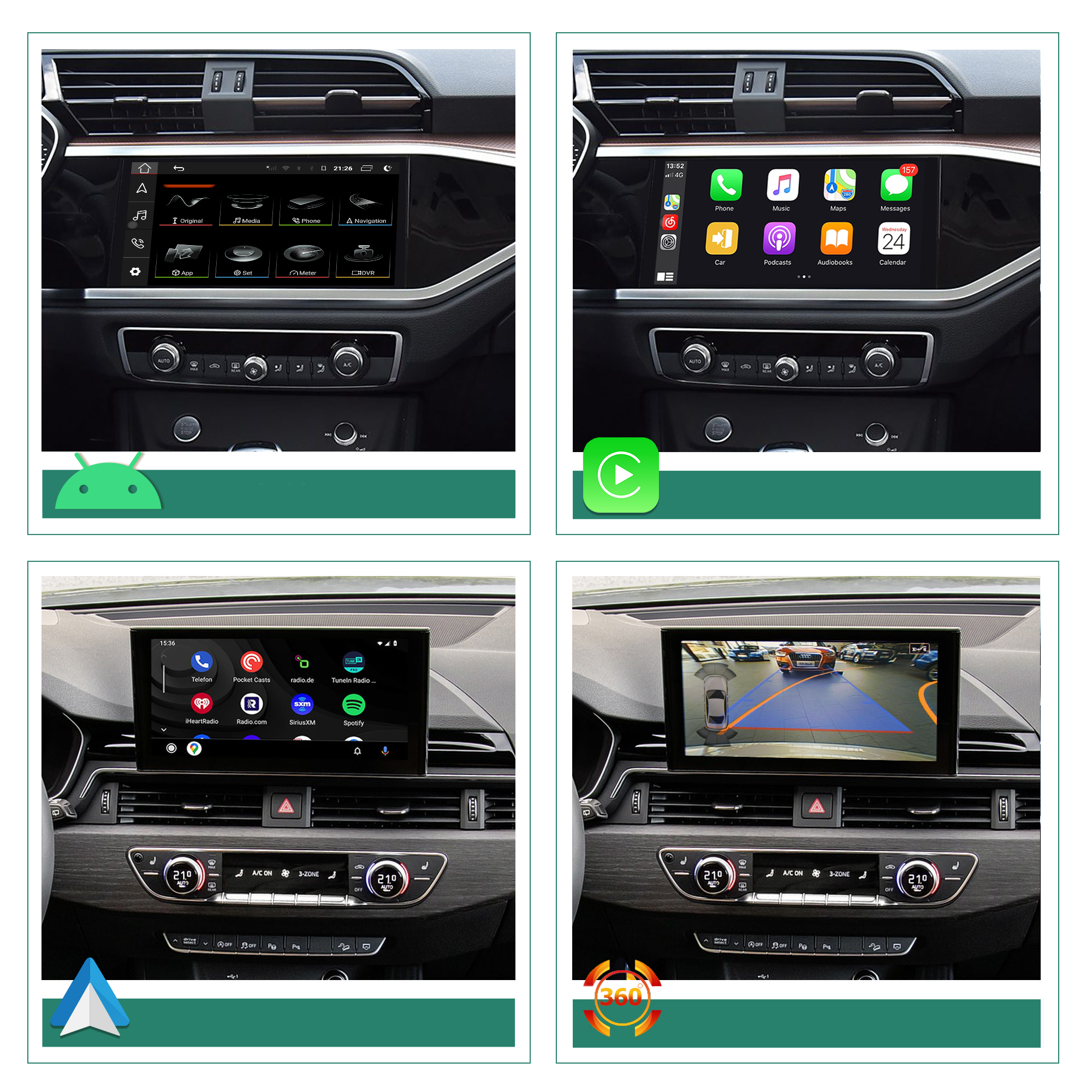 hualingan hla-304 Audi A1 A3 A4 A5 Q3 Q5 android app