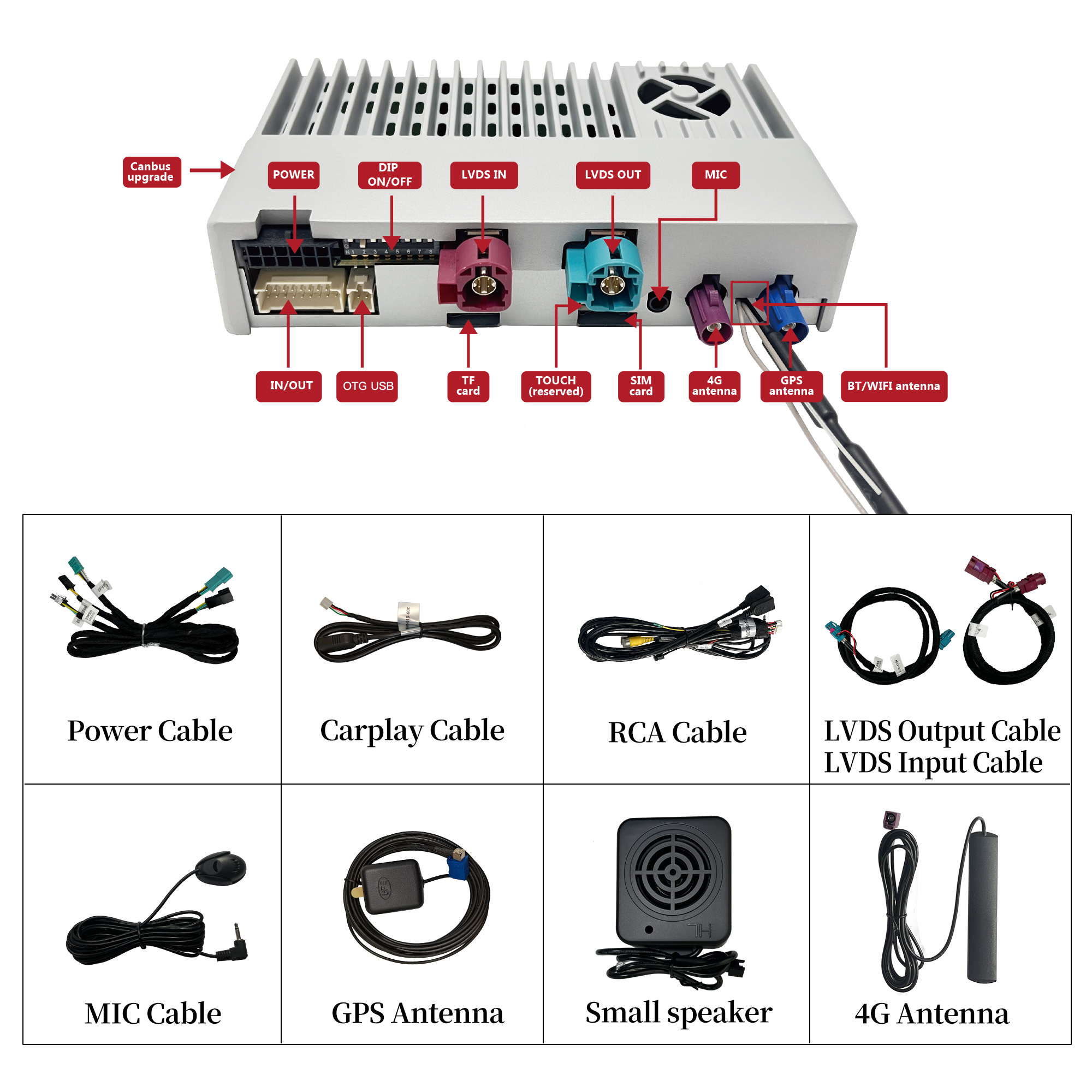 Hualingan CarPlay Adapter for BMW 1 NBT EVO ID6 F20 F21 Apple CarPlay And Android Auto Screen Mirroring on 8.8/10.25 IDrive Screen Access Android Apps Google Maps,Spotify,Netflix,Roblox,TikTok,Temu