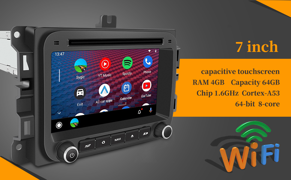 Hualingan 2018 Ram 1500 Head Unit WIF 4G HL-8511GB