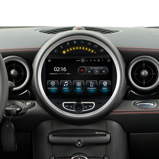Mini Cooper R60 Apple CarPlay Upgrade 8-inch Android Touch Screen Wireless Android Auto Netflix Navigation Vehicle Cameras Download Android Apps Games Music Movies TV Receive Calls Via Bluetooth 