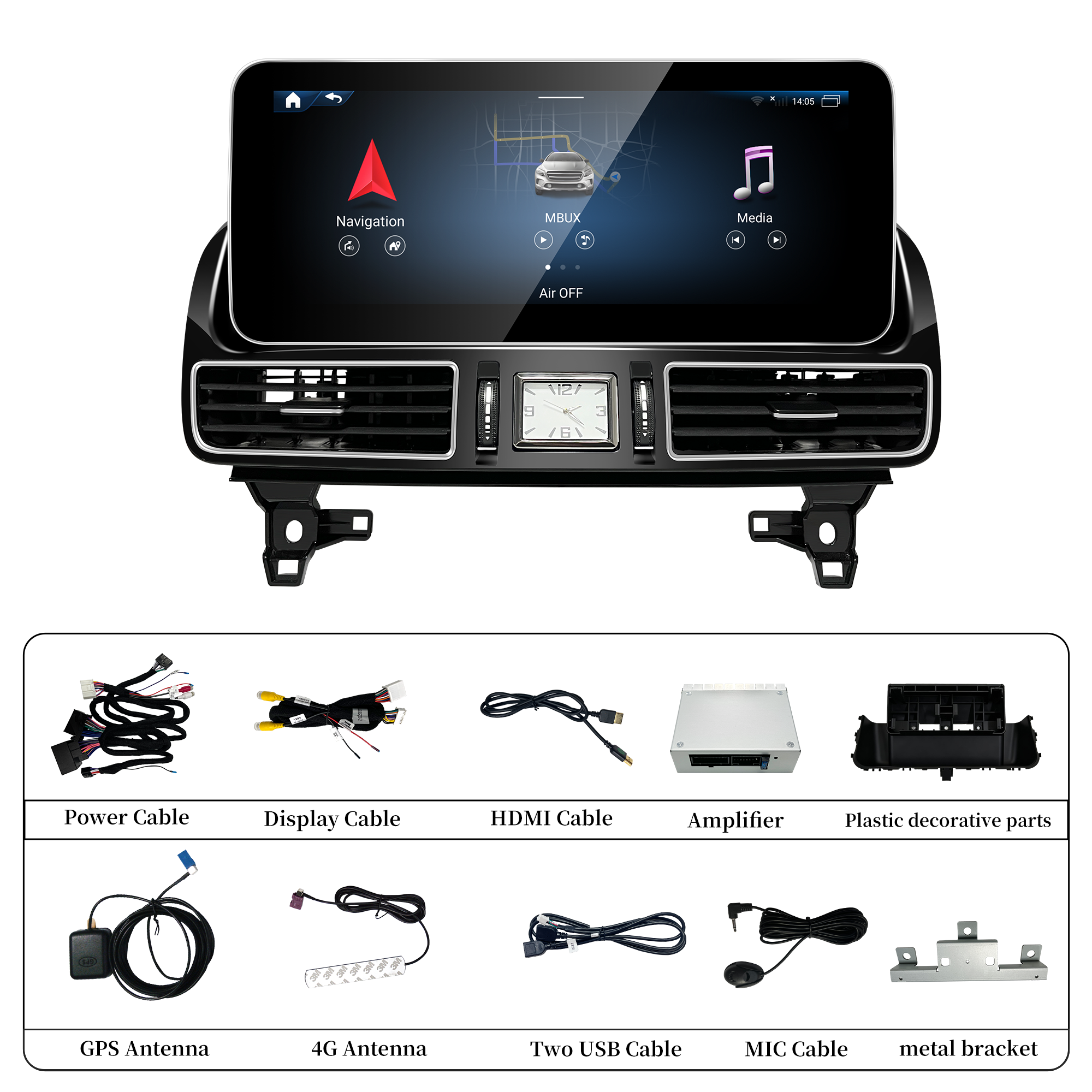 hualingan hla-1239 Mercedes GLE W292 GLS X166（音频转接盒）