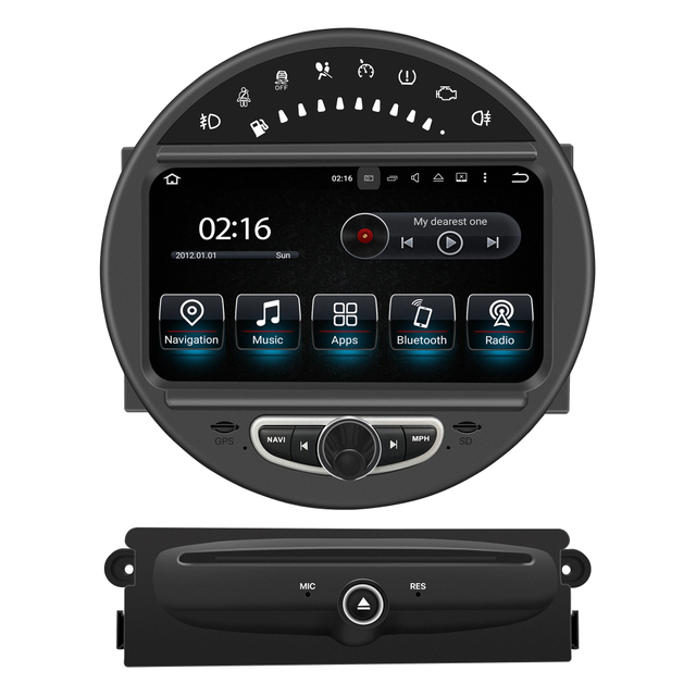 Mini Cooper Android Auto Apple CarPlay for One JCW R55 R56 R57 R58 R59 R60 R61 8"Android 13 Aftermarket Head Unit BT GPS Navi RDS Wifi