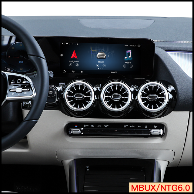 Hualingan 3 in 1 Android Media LVDS Box H243,Wireless CarPlay,Wireless Android,Wireless Android Auto,for Mercedes EQA NBUX, Audio Video,Youtube,Youtube,Spotify,Netflix,BuzzBreak,Streaming,Games